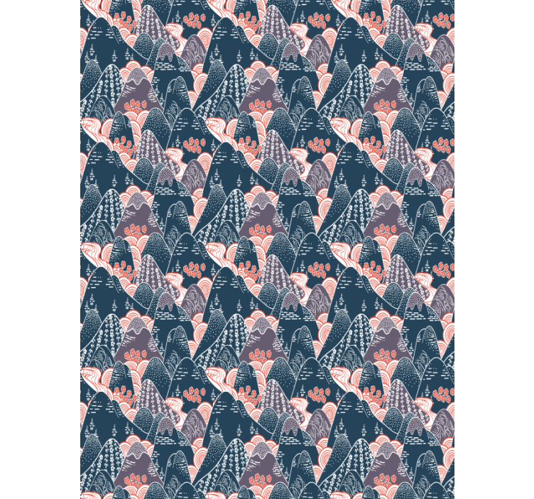 Gore in reke skandinavski senčilo - TenStickers