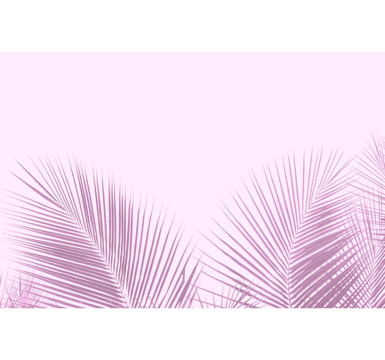 Silhueta palmovih listov rolo zavesa za jedilnico - TenStickers