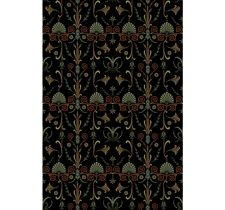 Elegantni motivi listja rolo zavesa za kuhinjo - TenStickers