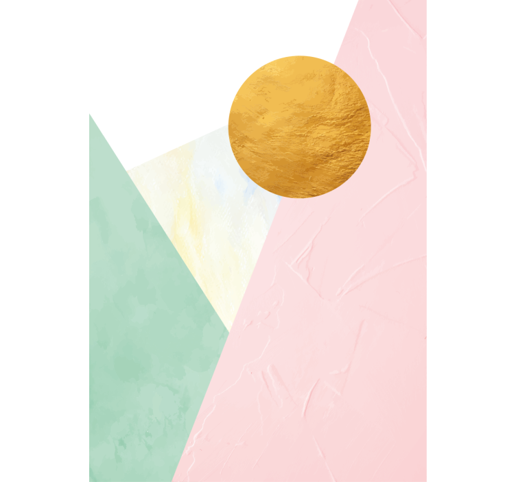 Oblikovanje zlatega kroga sodobni senčilo - TenStickers