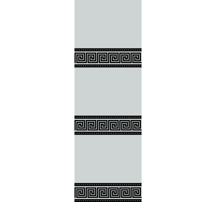 Geometrijski črni vzorci elegantna rolo zavesa - TenStickers