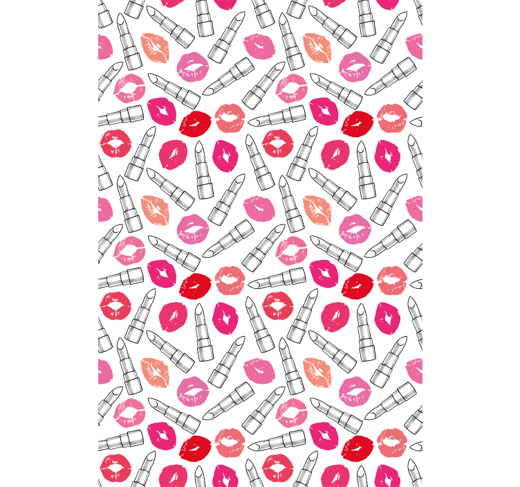 Kiss and lipstick patterns zabavno senčilo - TenStickers