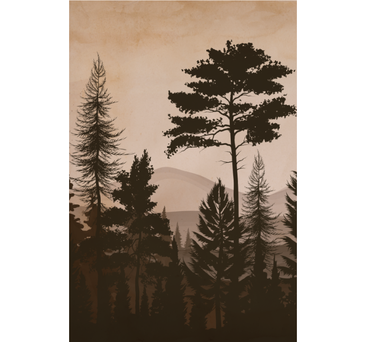 Zavesa v skandinavskem slogu tople barve - TenStickers