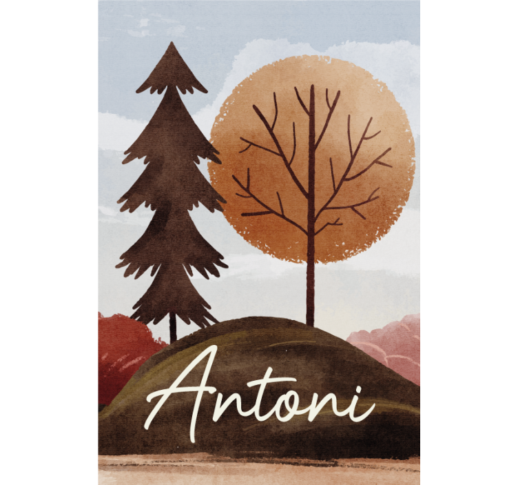 Nordijski gozd z imenom otroška rolo senčila - TenStickers