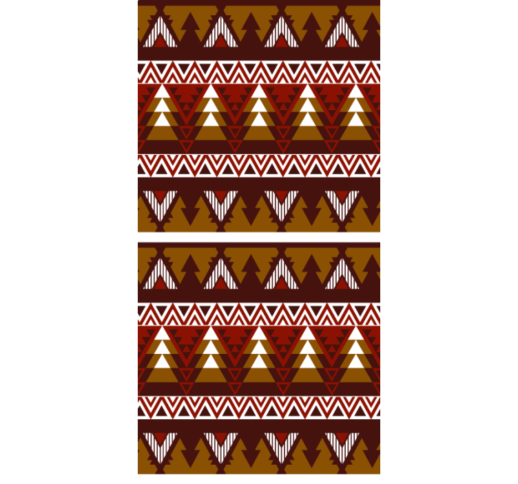 Geometrijski gozdni vzorec skandinavski senčilo - TenStickers