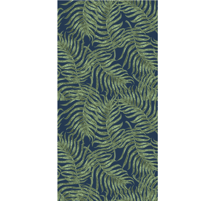 Lush fern pattern cvetje in rastline senčilo - TenStickers