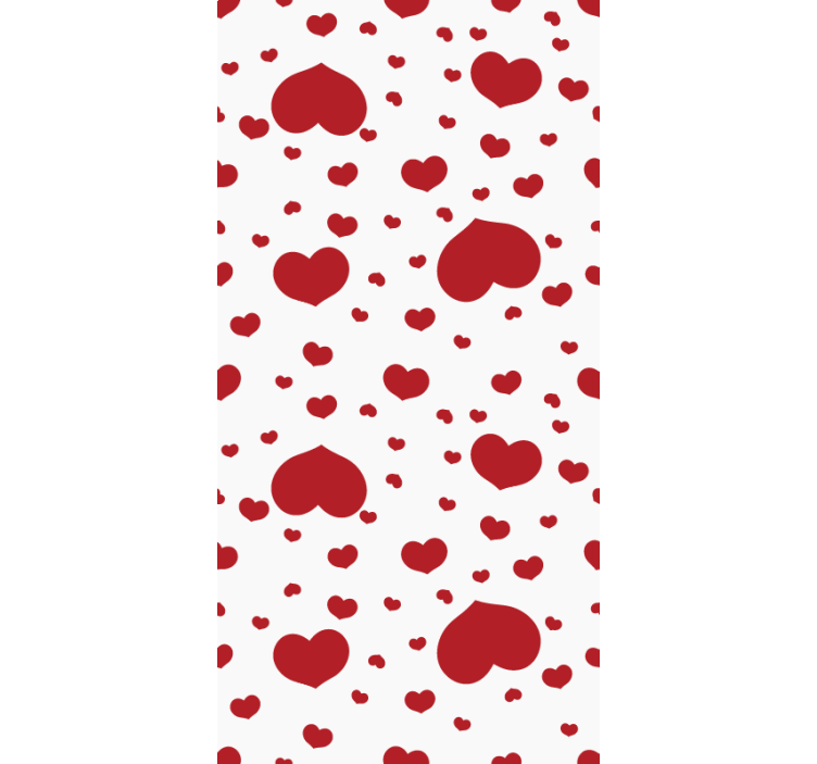 Heart pattern decor romantična rolo zavesa - TenStickers