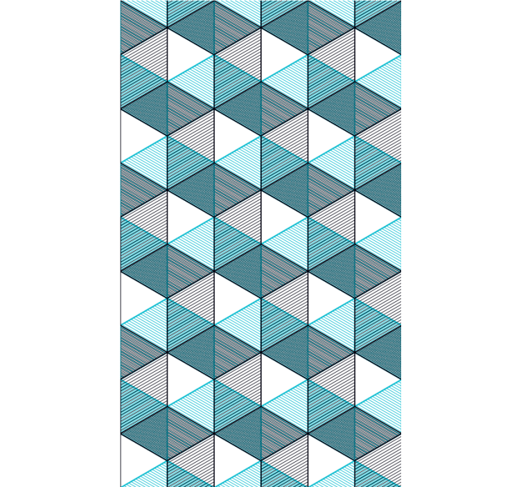 Geo kocka iluzija teksture in vzorci Roleta - TenStickers