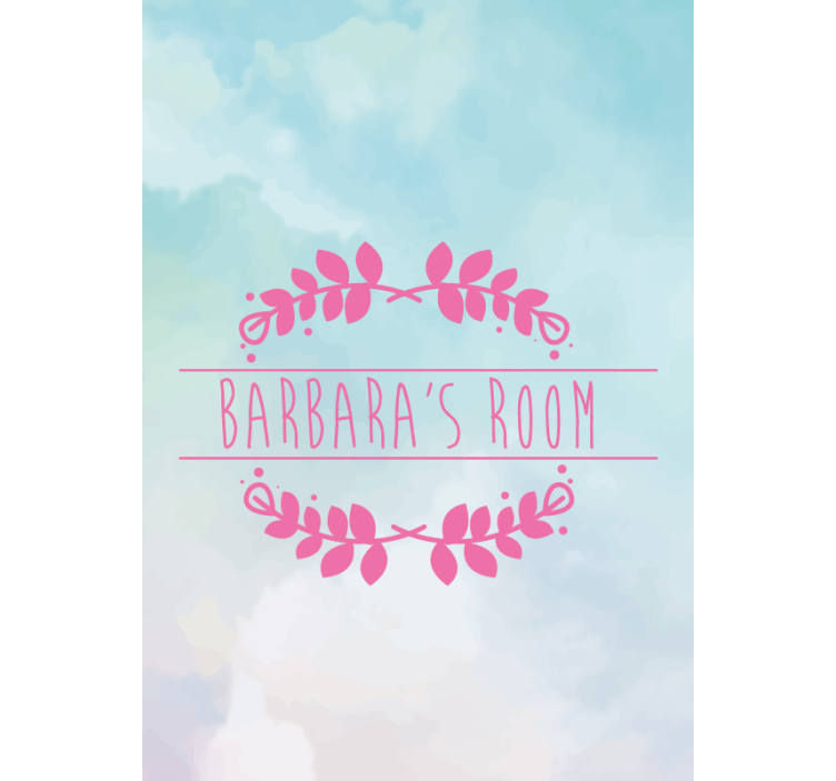 Ime sobeIme sobe je "Custom Name Room". otroška rolo senčila - TenStickers