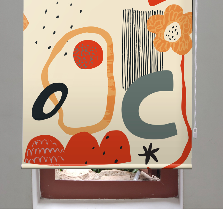 Abstraktna cvetlična kompozicija senčilo - TenStickers