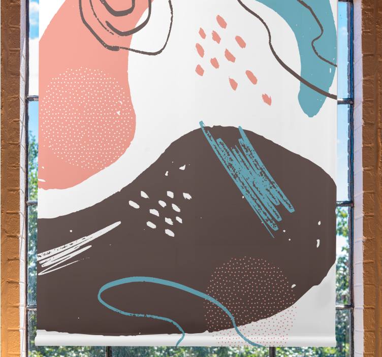 Abstraktne oblike vzorčeni senčilo - TenStickers