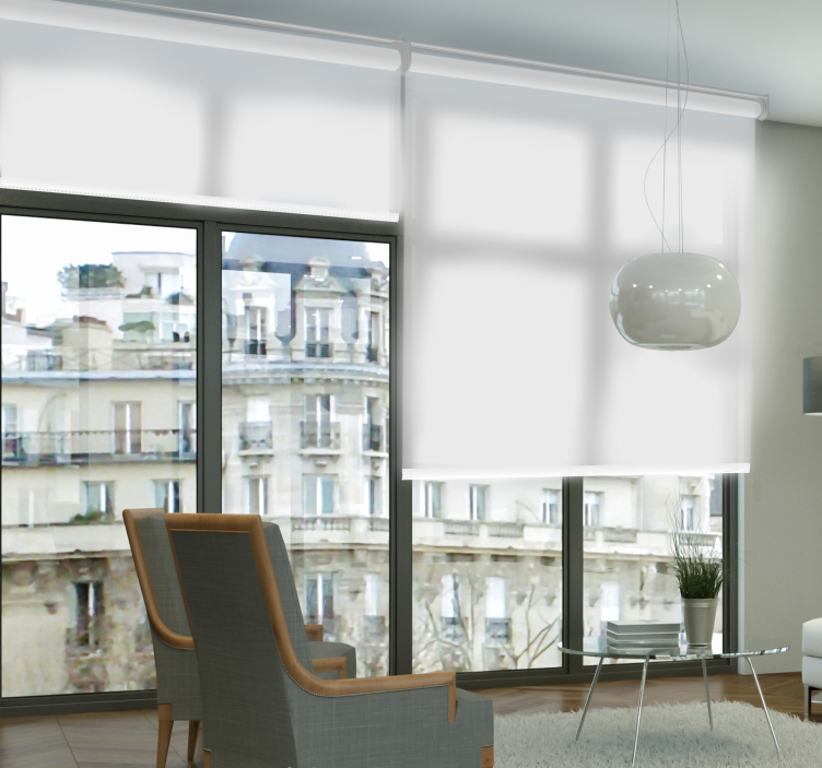 Bela prosojna senčila za dnevno sobo - TenStickers