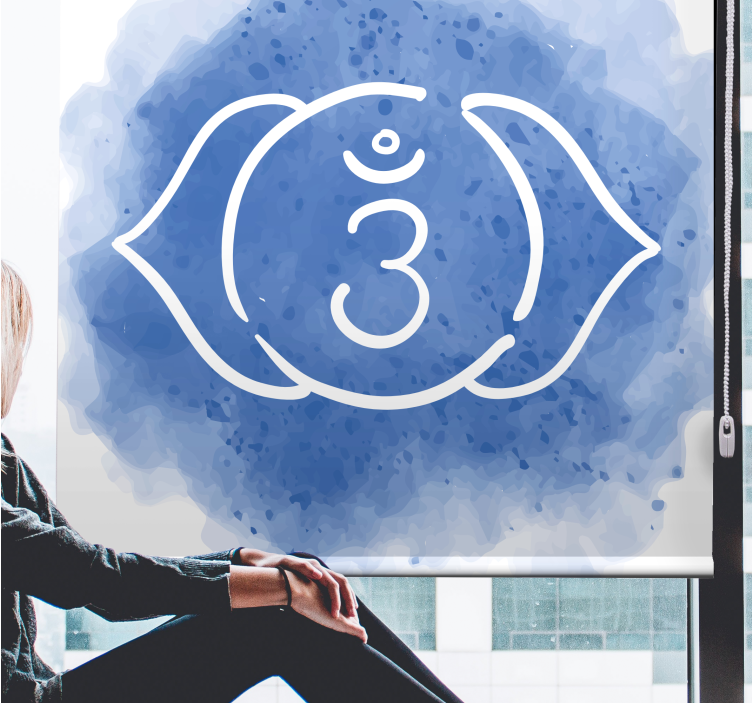 Simbol čakre tretjega očesa zen rolo - TenStickers