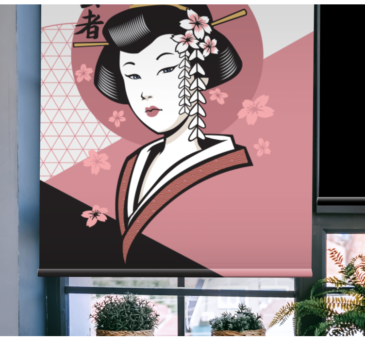 Elegantna japonka vzorčeni senčilo - TenStickers