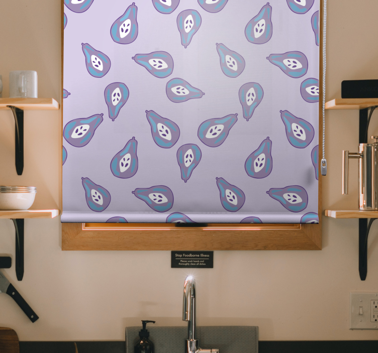 Igriv vzorec hruške sadje in zelenjava senčilo - TenStickers