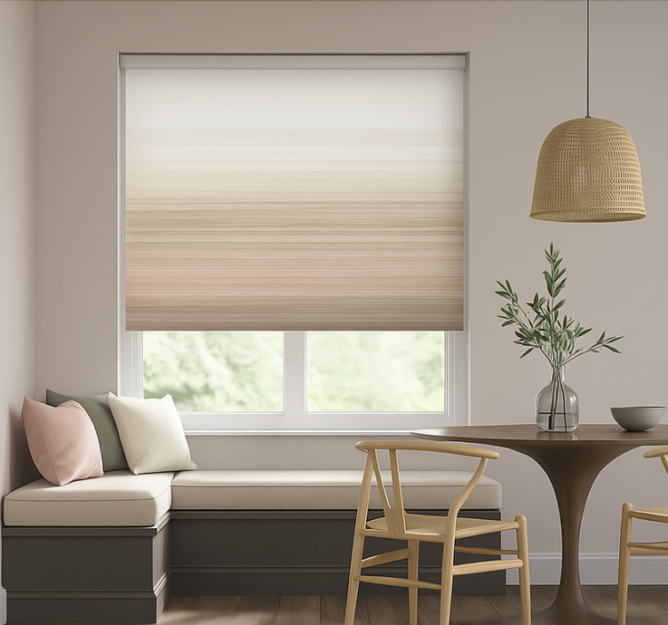 Zemeljski naravni toni rolo zavesa za jedilnico - TenStickers