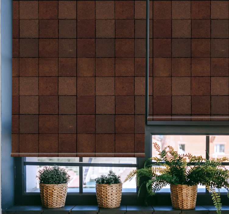 Lesena opeka vzorec rustikalna žaluzija - TenStickers