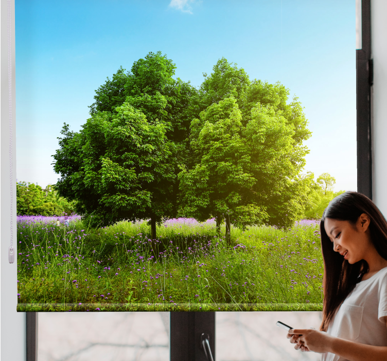 Lush greenery scene gred rolo senčilo - TenStickers