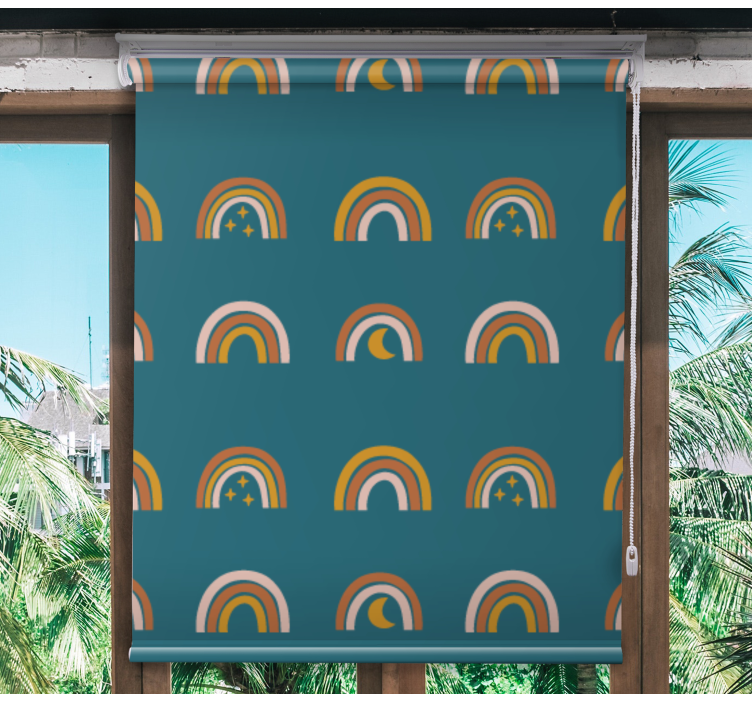 Mavrice in zvezde otroška rolo senčila - TenStickers