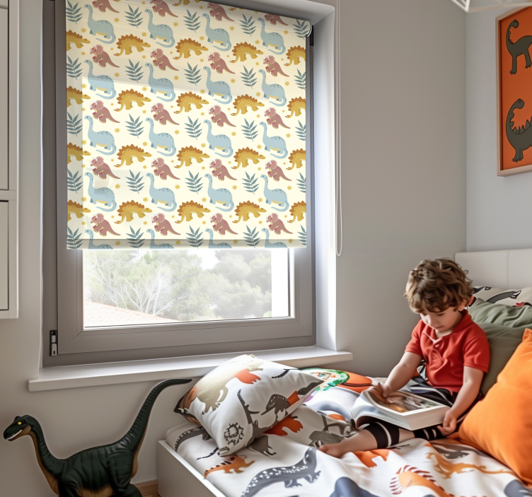 Minimalistični slog dinosavrska senčila za okno - TenStickers