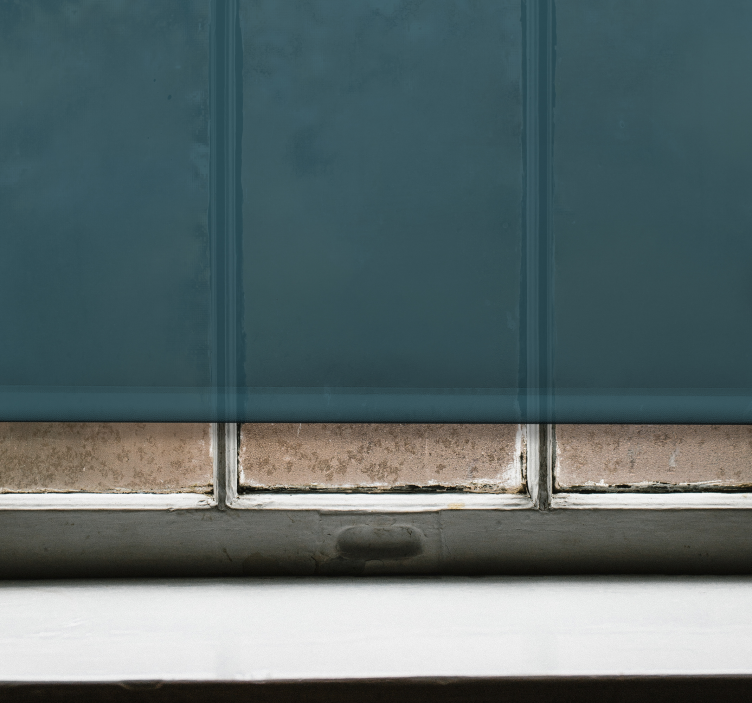 Modra barva, pomešana z zeleno dnevno sobo - TenStickers