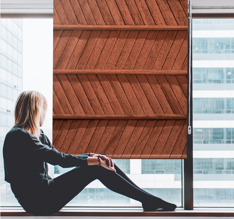 Motiv ribje kosti v lesu tekstura in vzorec senčilo - TenStickers