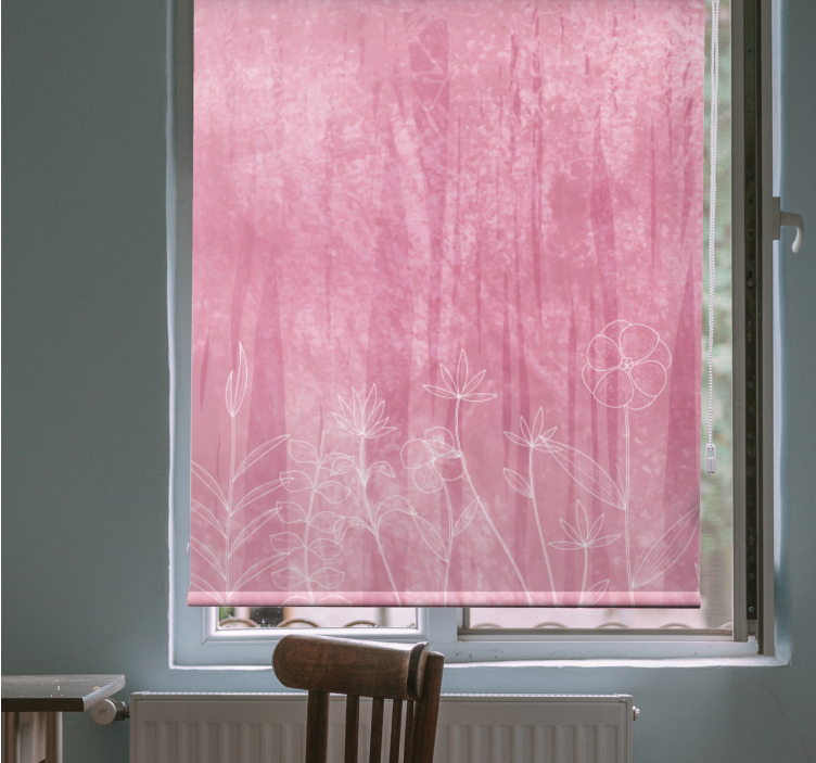 Oblikovanje cvetlične silhuete cvetje in rastline senčilo - TenStickers