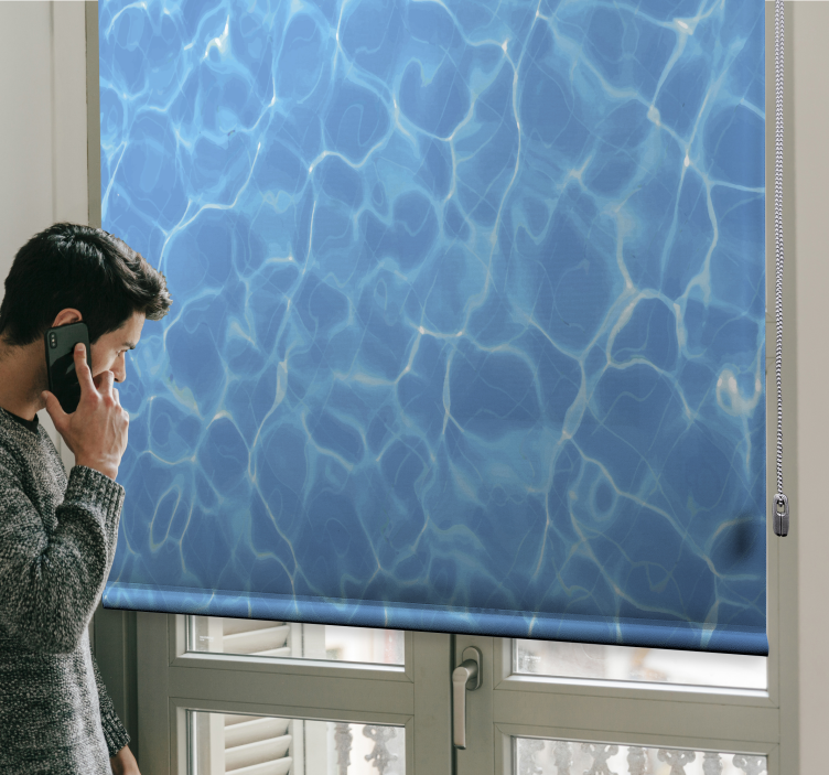 Odsevi vodne gladine rolo zavesa za kopalnico - TenStickers