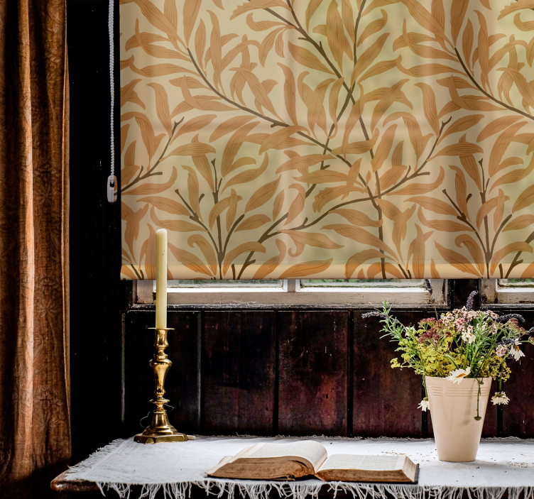 Odtis botaničnega lista cvetlični senčilo - TenStickers