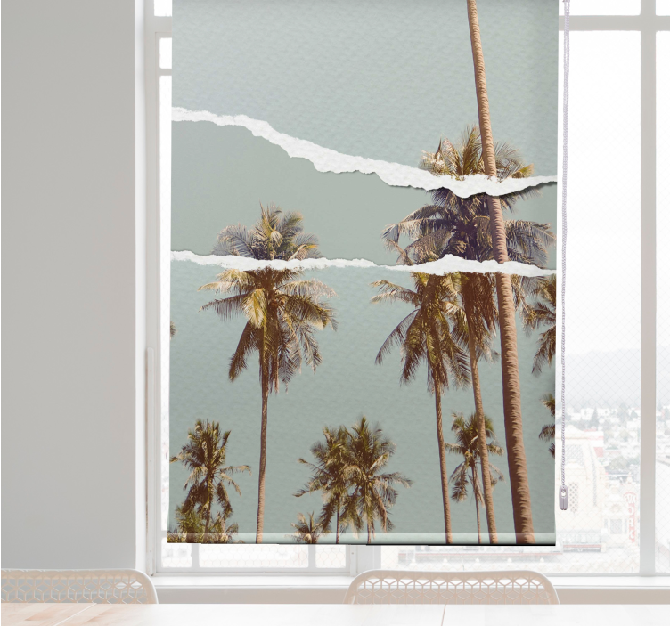 Palmovo poletno oblikovanje gred rolo senčilo - TenStickers