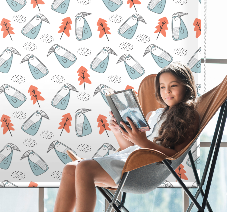 Pingvini s klobuki skandinavski senčilo - TenStickers