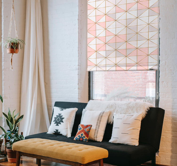 Geo diamanti teksture in vzorci Roleta - TenStickers