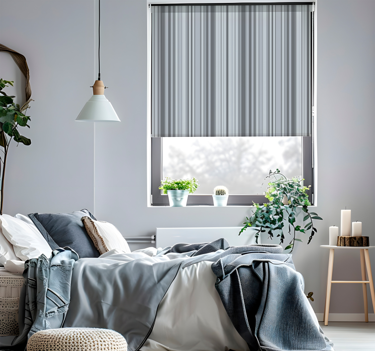 Sive črte moderne rolo zavese - TenStickers