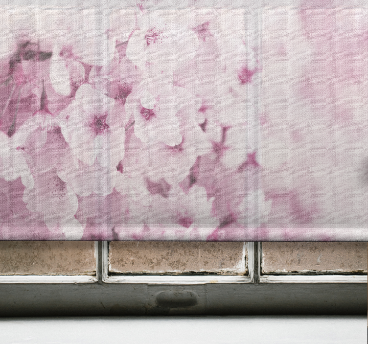 Svetlo roza tapeta cvet Roleta - TenStickers