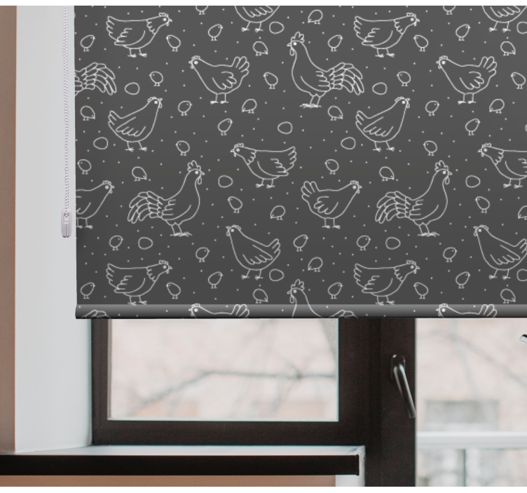 Tabla petelin vzorec različne živalske Roleta - TenStickers