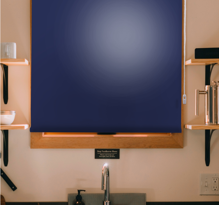 Temno modra moderna senčila za glavno spalnico - TenStickers