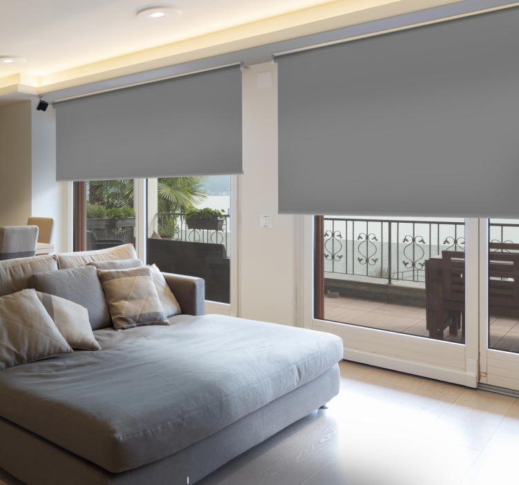 Temno siva žaluzija za zatemnitev spalnice - TenStickers