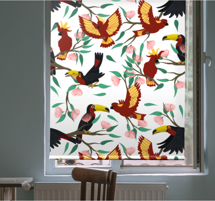 Tropical bird patterns za senčenje živali - TenStickers