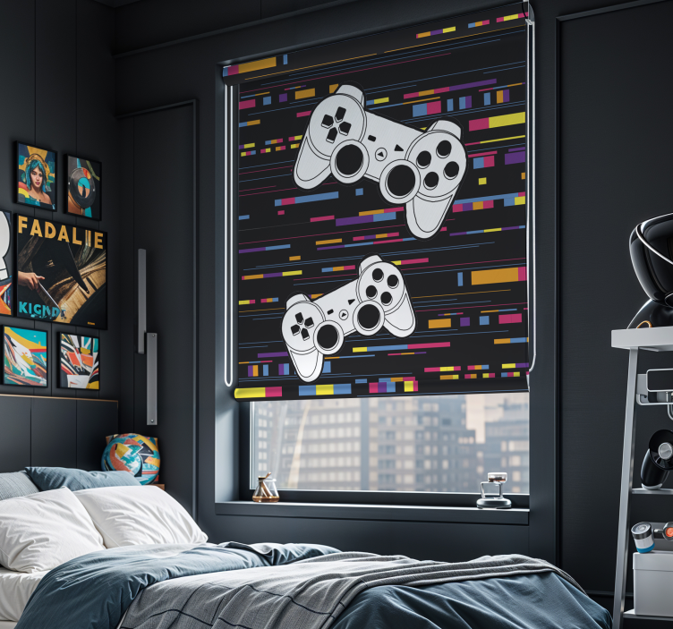 Večbarvna daljinska konzola geek blind - TenStickers