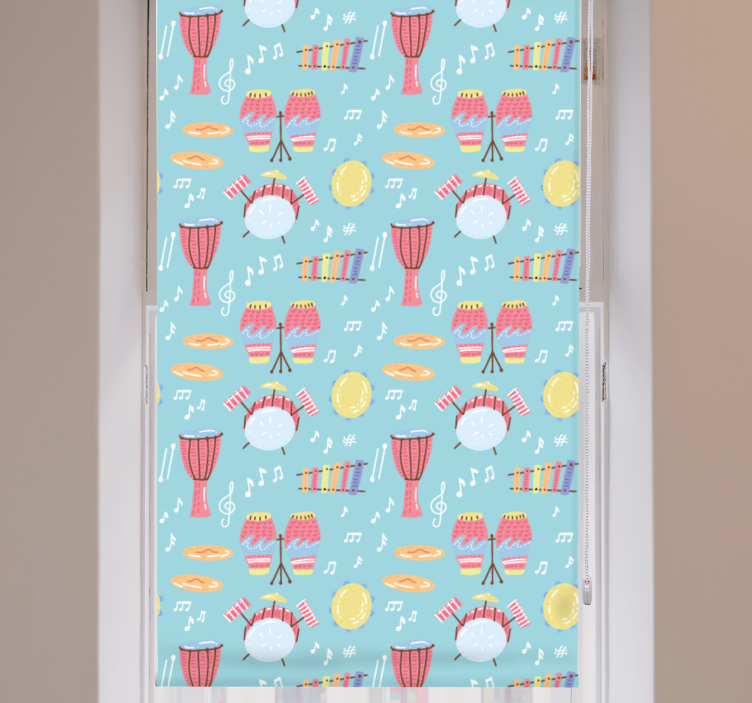 Vzorci glasbil izvirnik rolo senčilo - TenStickers