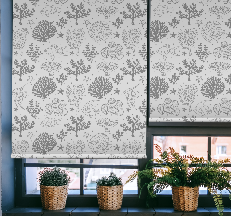 Vzorci oceanskega življenja živali senčilo - TenStickers