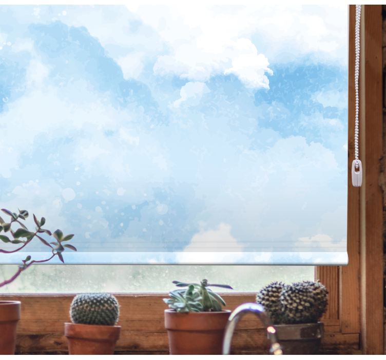 Nežno moder dizajn oblaki senčilo - TenStickers