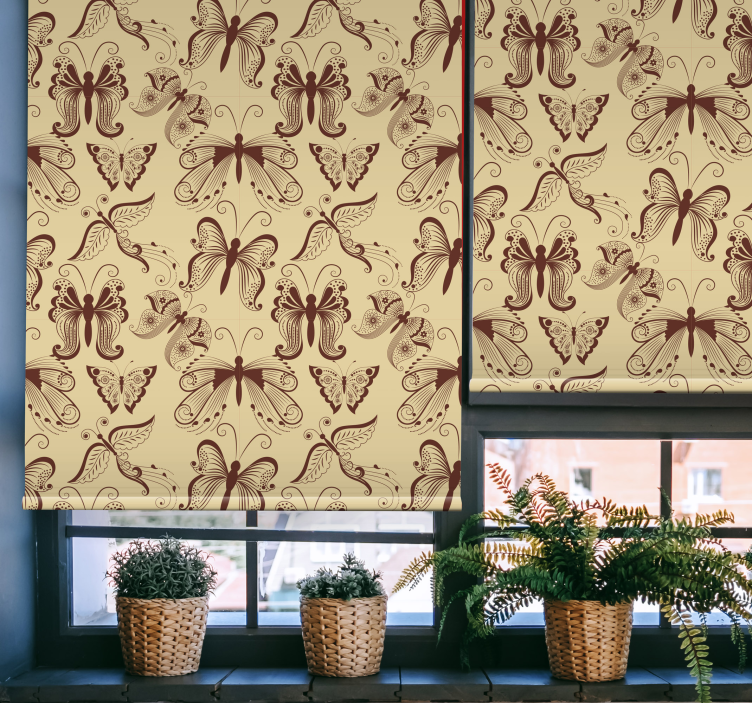 Zapleten vzorec metulja metulj senčilo - TenStickers