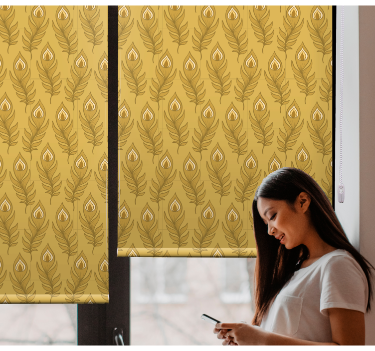 Zlato puranje perje razne živalske Roleta - TenStickers