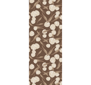 Rolo zavesa za jedilnico elegantni bež tulipani - TenStickers
