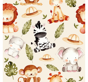 Otroška rolo senčila bež safari - TenStickers