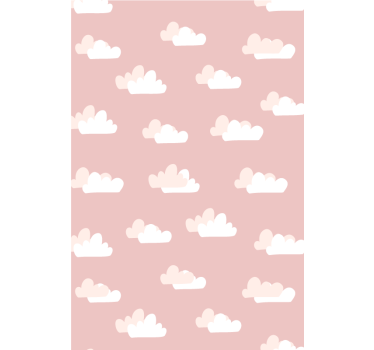 Roza tapeta rolo za oblake - TenStickers