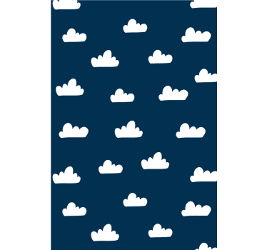 Temno modra rolo oblačna roleta - TenStickers