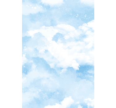 Nežno moder dizajn oblaki senčilo - TenStickers
