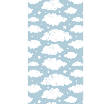 Fluffy white clouds oblaki senčilo za sprostitev - TenStickers